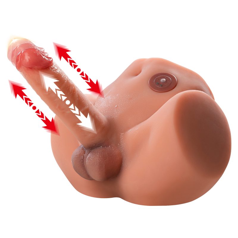 9.2LB Mag Male Torso Sex Doll Butt Sex Toy with 5.9inch Thrusting Dildo (1)